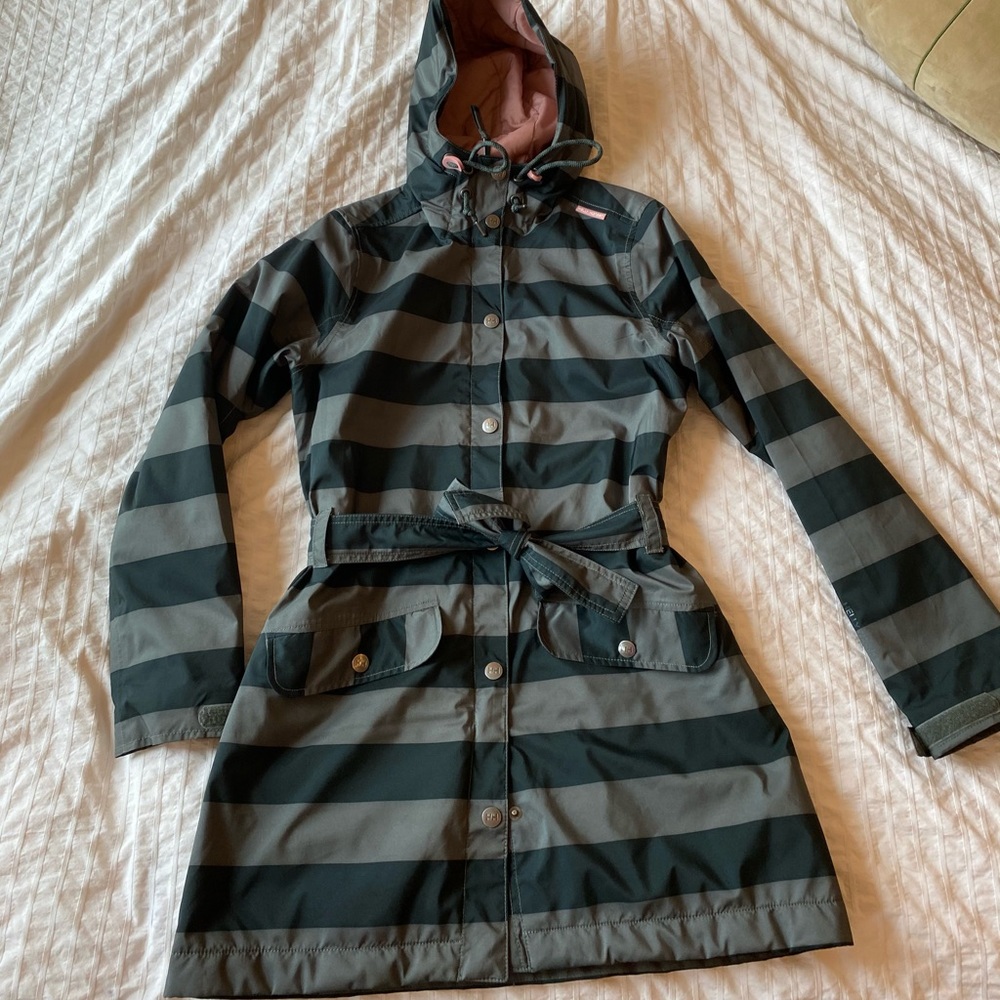 Hello Hansen Striped Waterproof Jacket